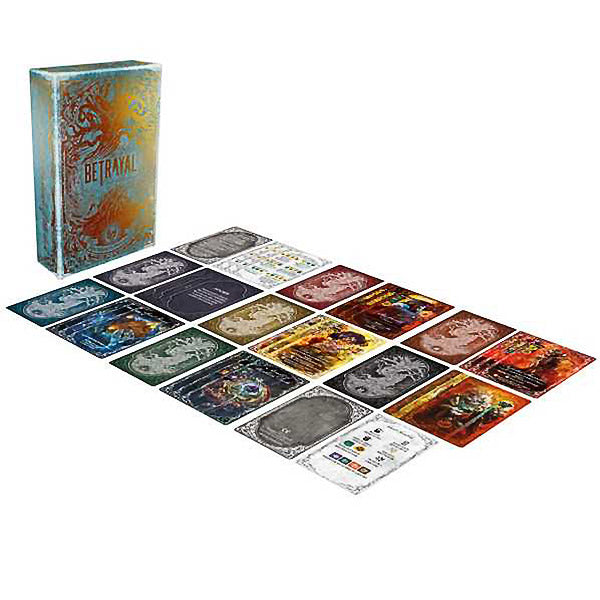 Image of Betrayal Deck of Lost Souls game components. This game by Avalon Hill is available at indie online boardgames and card games retailer Kaioss Games