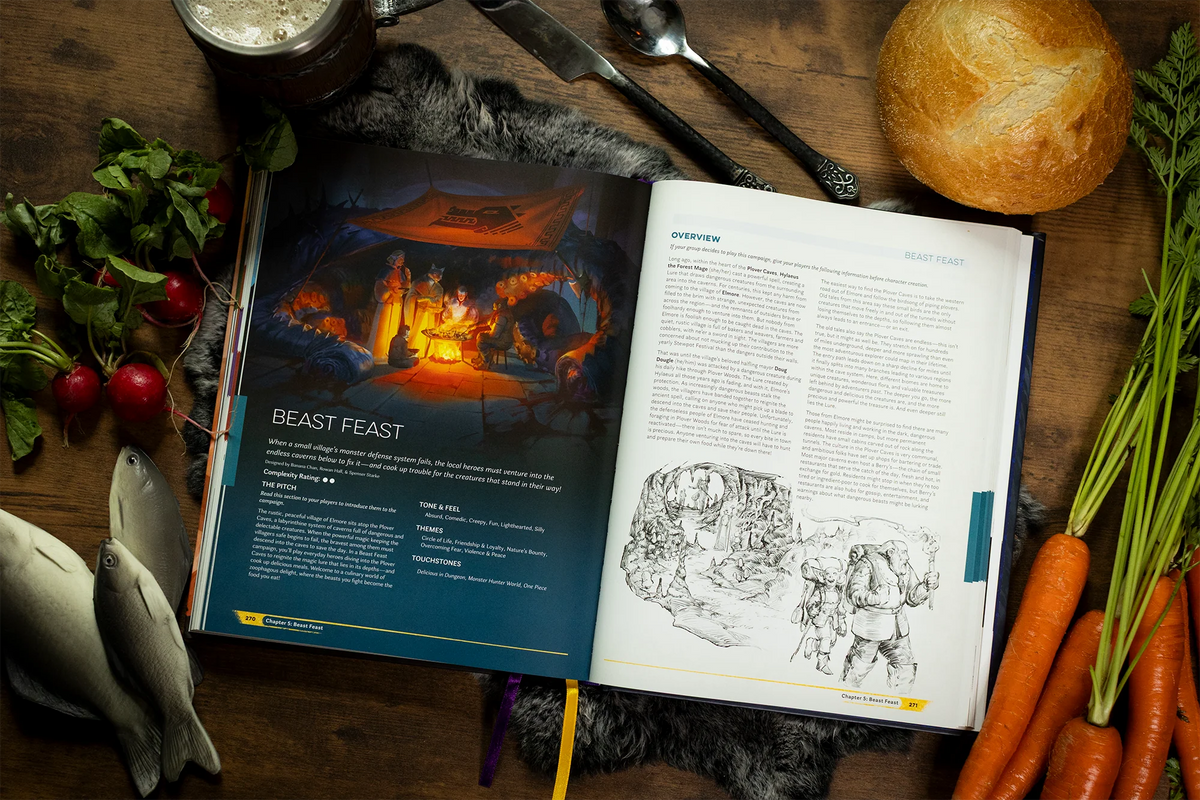 Daggerheart Core Set RPG game box by Darrington Press with colorful fantasy artwork and game components displayed.