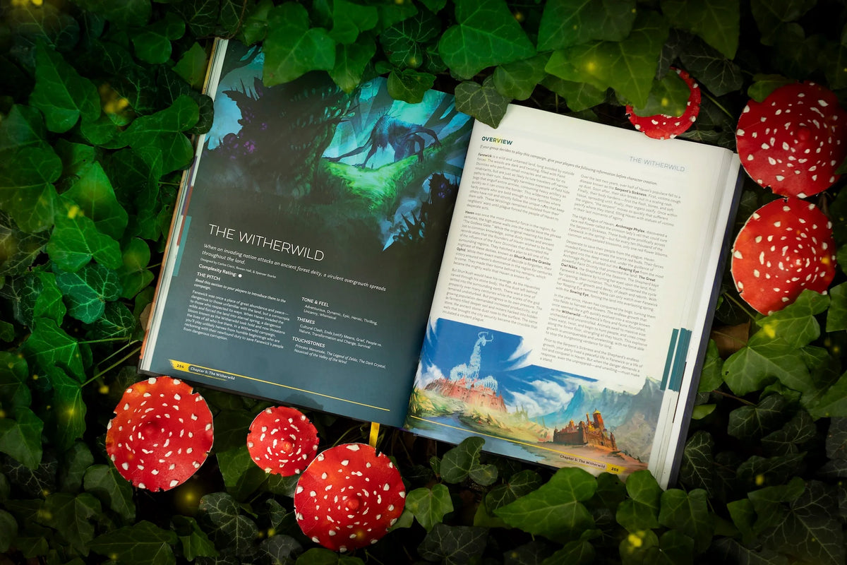 Daggerheart Core Set RPG box by Darrington Press featuring fantasy-themed artwork with game cards and character illustrations.
