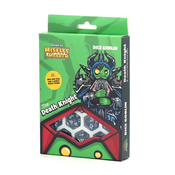Image of Dice Goblin: The Deathknight (RPG Set) box. Available at indie online board games and card games retailer Kaioss Games