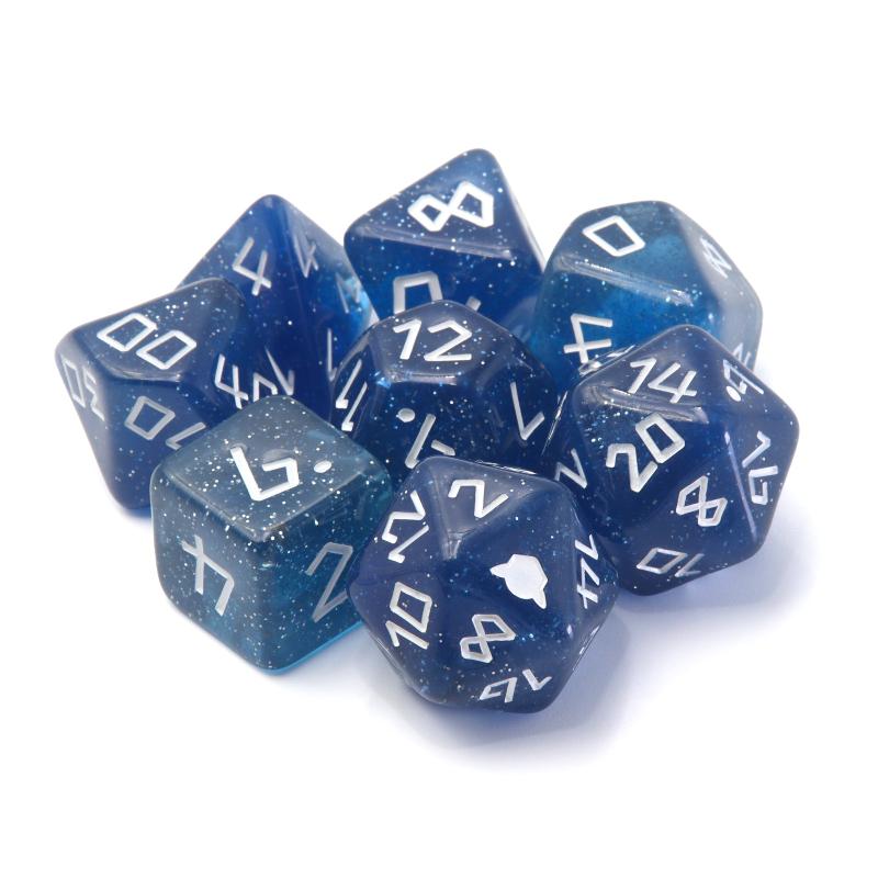 Image of Dice Goblin: The Deathknight (RPG Set) dice. Available at indie online board games and card games retailer Kaioss Games