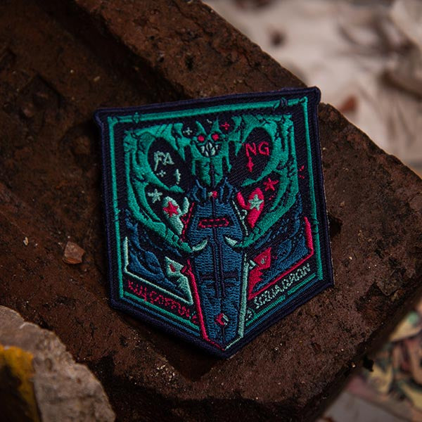 Image of Eat the Reich: Cloth Patch 1. This accessory for an RPG by Rowan, Rook & Decard is available at indie online boardgames and card games retailer Kaioss Games