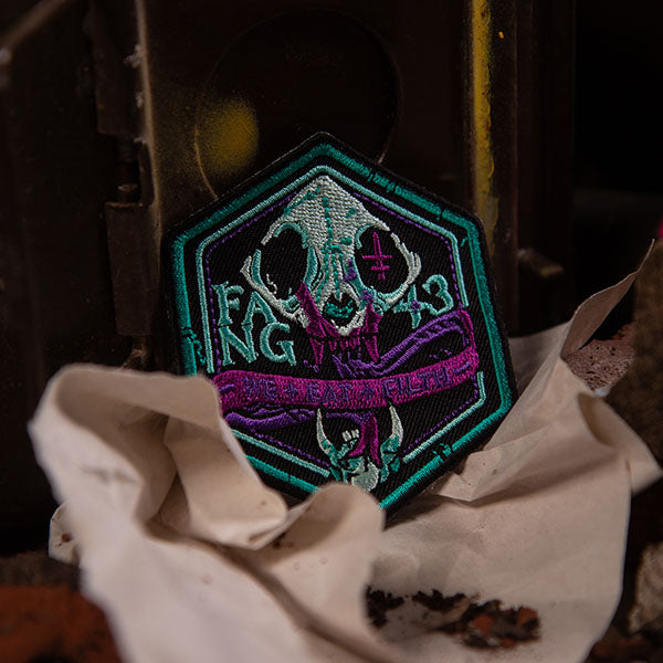 Image of Eat the Reich: Cloth Patch 5. This accessory for an RPG by Rowan, Rook & Decard is available at indie online boardgames and card games retailer Kaioss Games