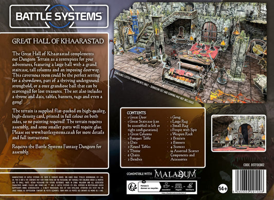 Battle Systems Dungeon Terrain: Great Hall of Khaarastad