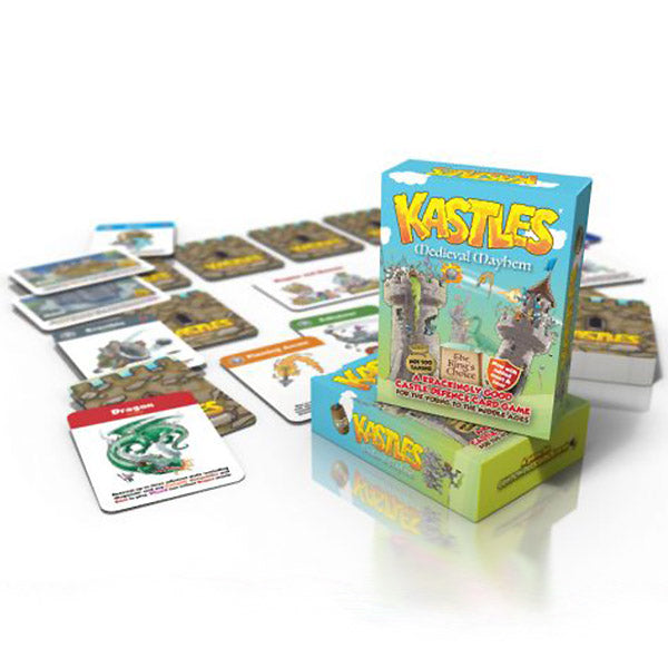 Image of Kastles game components. This game by Gunpowder Studios is available at indie online boardgames and card games retailer Kaioss Games