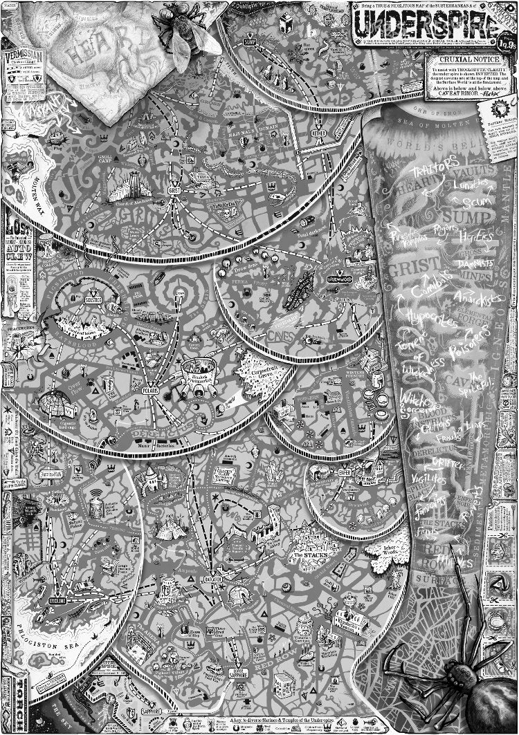 Spire: Underspire Map Print