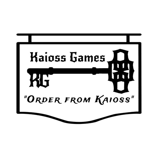 Kaioss Games logo white background black text
