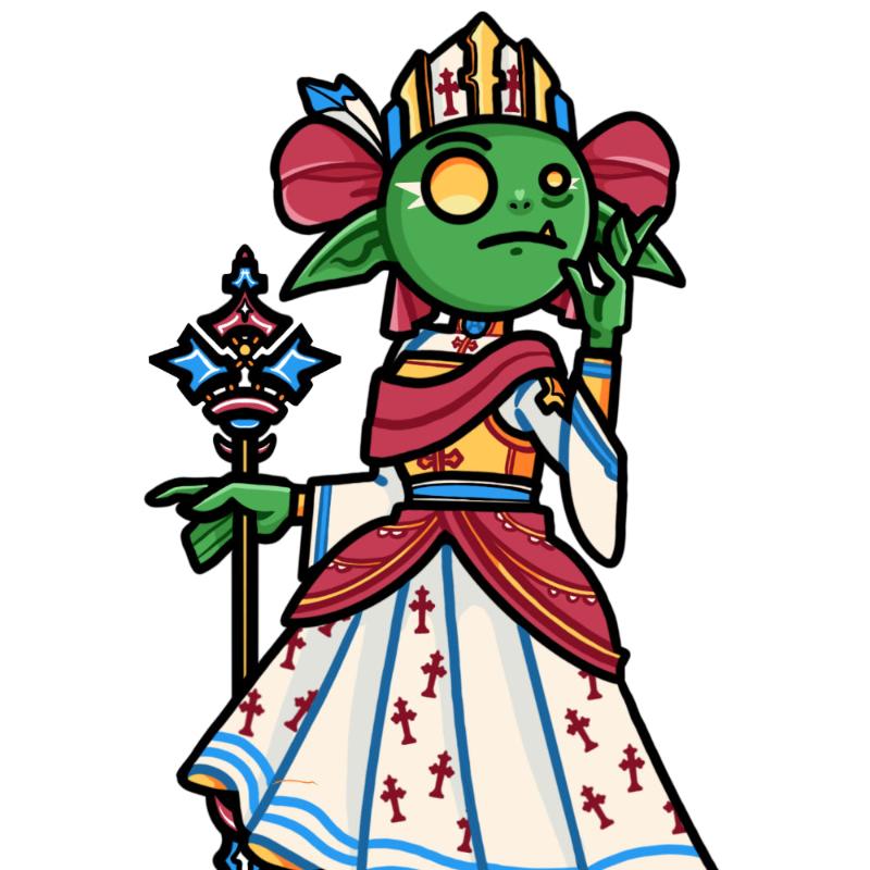 Image of Dice Goblin: The Medic (RPG set) sticker. Available at indie online board games and card games retailer Kaioss Games