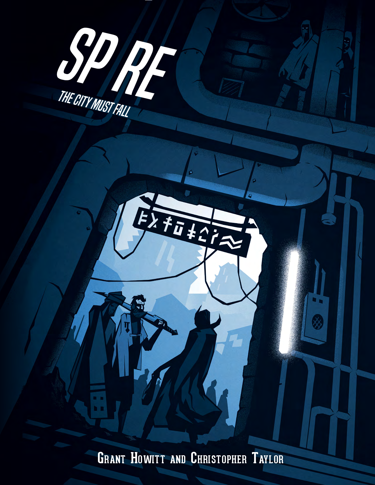 Image of Spire: Core Rule Book, 5th Anniversary Edition RPG cover. This game by Rowan, Rook & Decard is available at indie online boardgames and card games retailer Kaioss Games