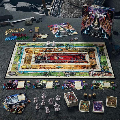 Image of Talisman Core 5th edition game components. This game by Avalon Hill is available at indie online boardgames and card games retailer Kaioss Games